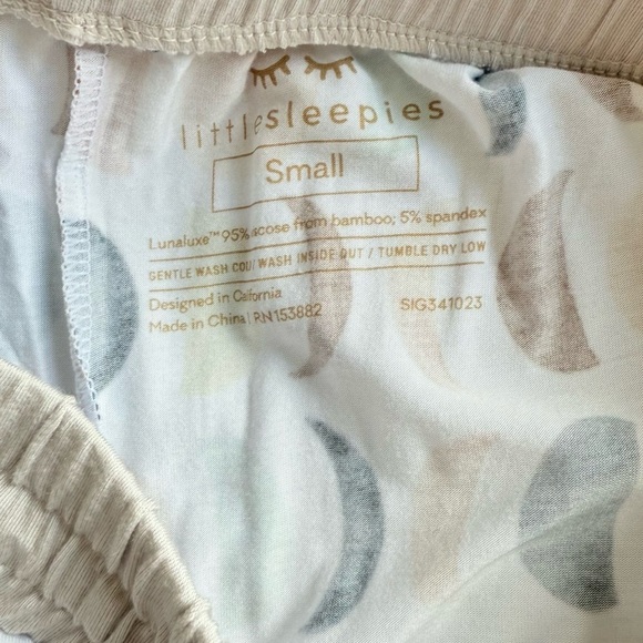 Little Sleepies Luna Neutral Men's Pajama Pants Size Small - Picture 4 of 9